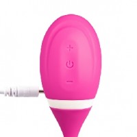 Clitoral Sucking Vibrator with Vibrating Egg Silicone 10 Function PINK